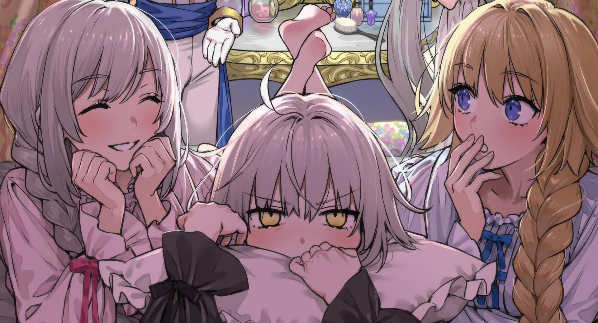 Download Fate/Grand Order Jeanne D'Arc (Alter) Jeanne D'Arc (Fate Series) Marie Antoinette (Fate/Grand Order) Anime HD Wallpaper by nipi