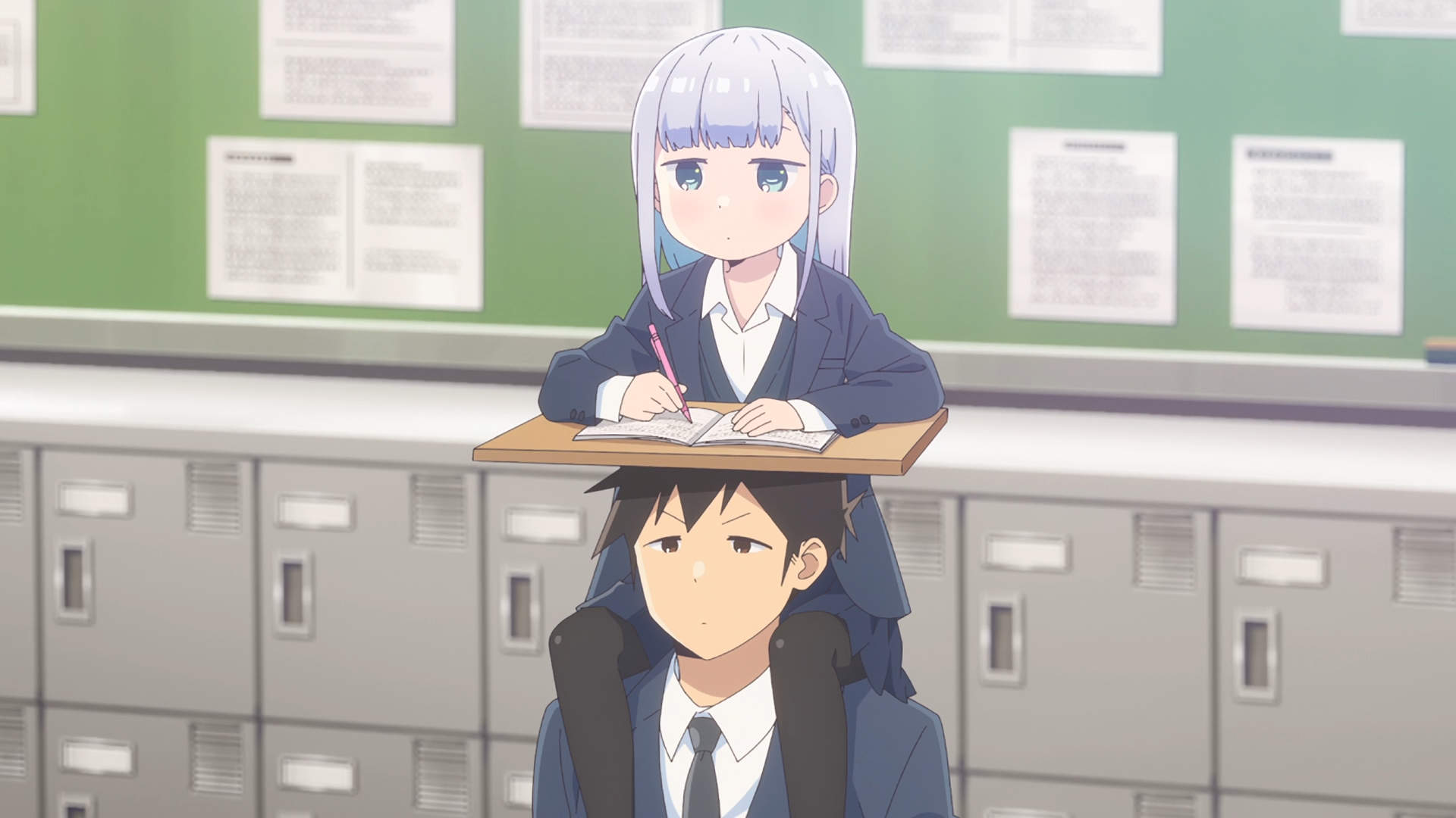 Download Anime Aharen-san Is Indecipherable Reina Aharen Raidou Matsuboshi HD Wallpaper