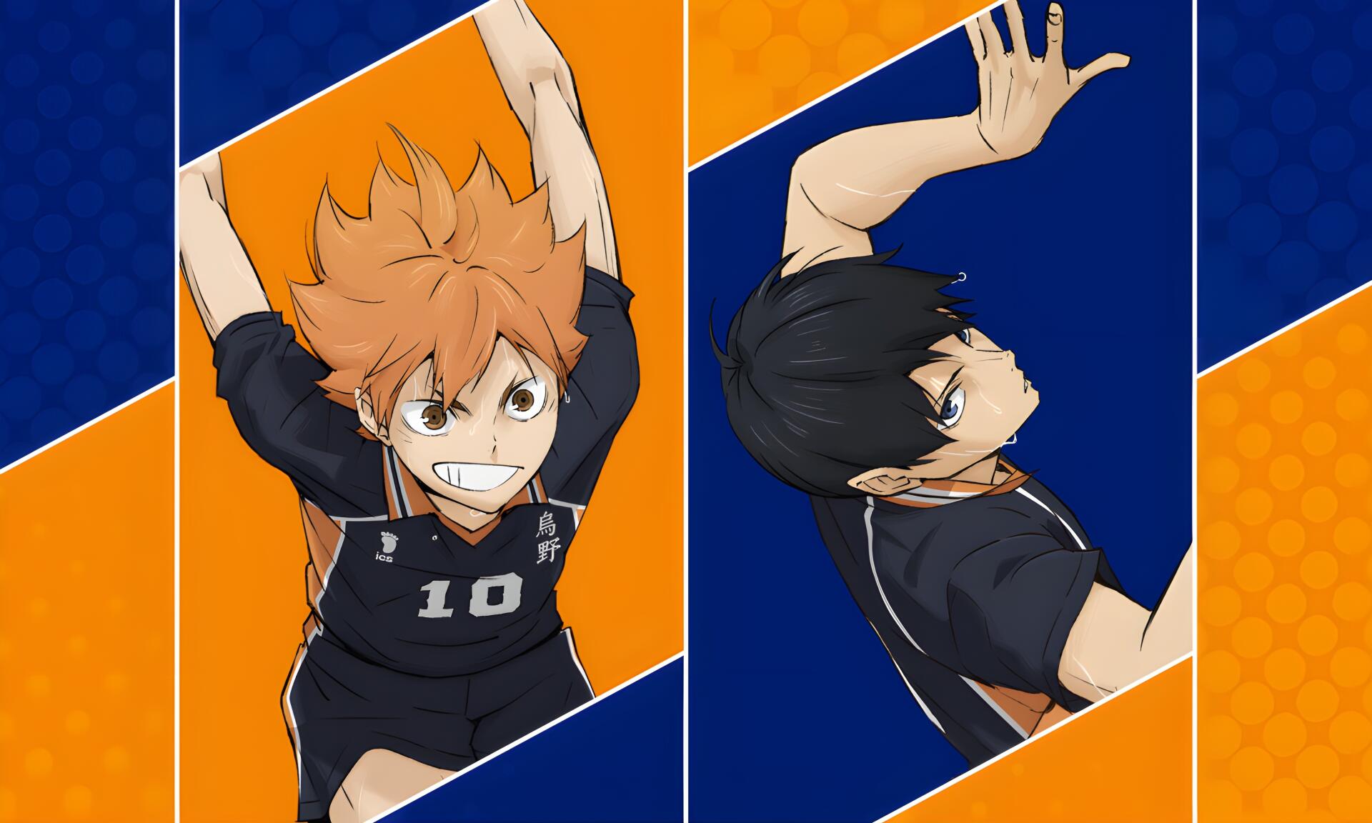 Download Anime Haikyū!! Shōyō Hinata Tobio Kageyama 4k Ultra HD Wallpaper