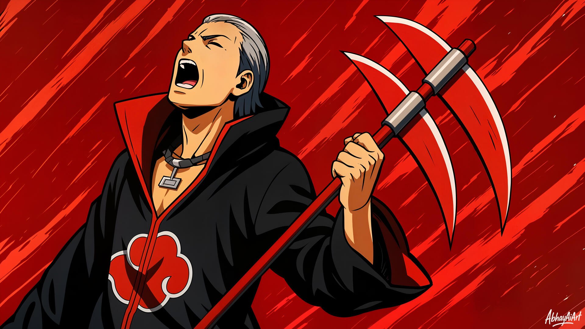 Hidan by AbhayAiArt