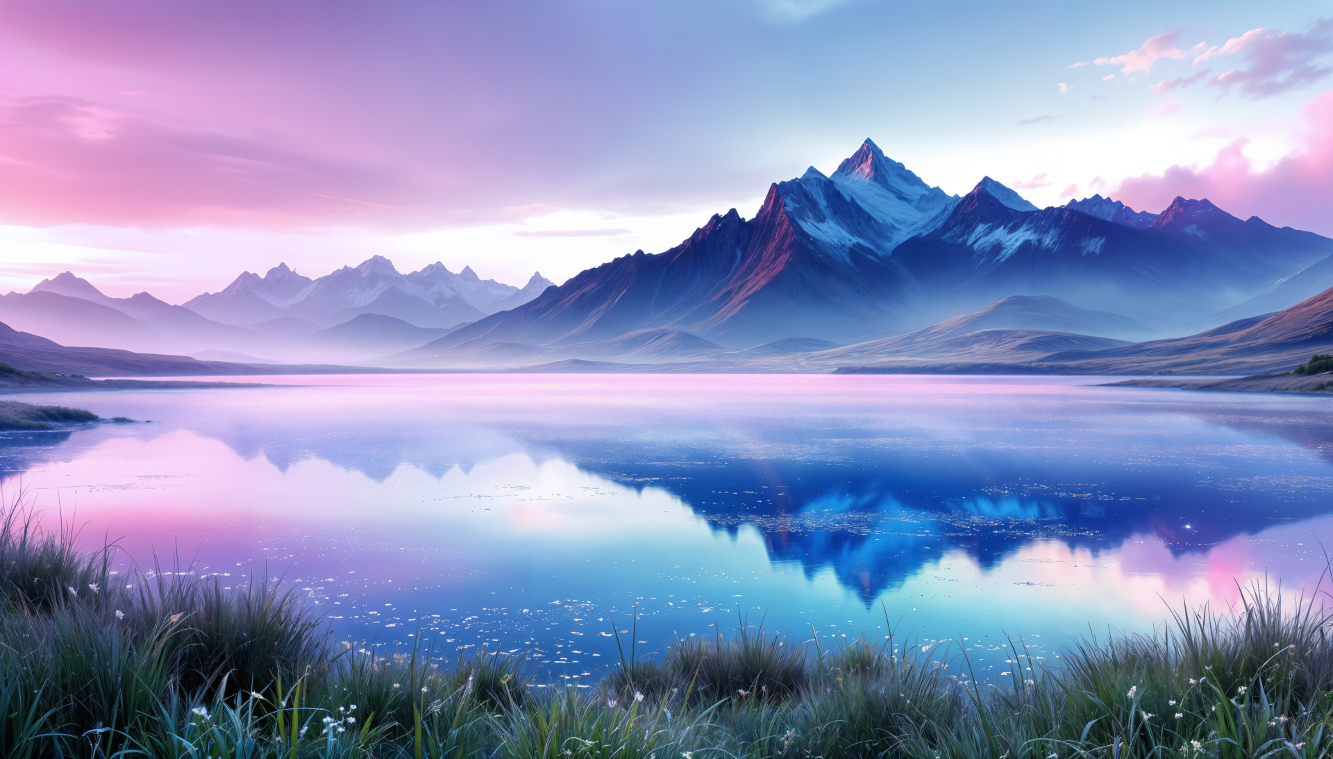 4K Ultra HD Serene Mountain Lake Landscape Wallpaper by