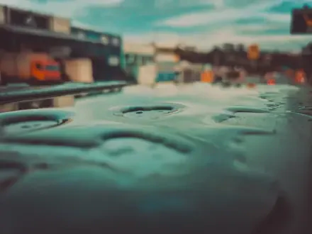 rain puddle city car landscape HD Desktop Wallpaper | Background Image