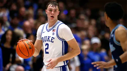 Sports basketball Duke Blue Devils Cooper Flagg HD Desktop Wallpaper | Background Image