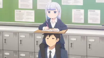 Anime Aharen-san Is Indecipherable Reina Aharen Raidou Matsuboshi HD Desktop Wallpaper | Background Image