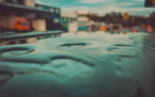 rain puddle city car landscape HD Desktop Wallpaper | Background Image