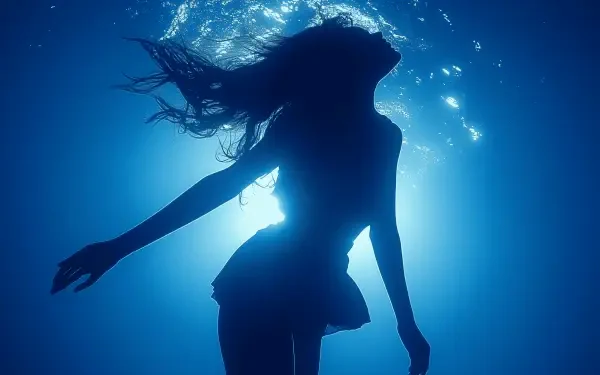 AI Art water shadow HD Desktop Wallpaper | Background Image
