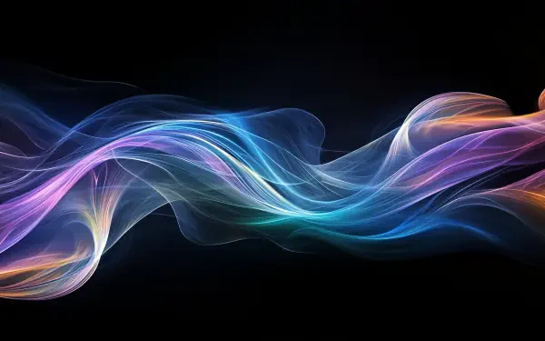 Abstract fluid shapes glow HD Desktop Wallpaper | Background Image