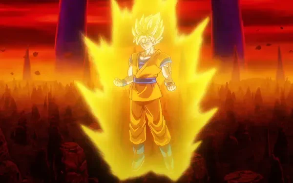 Anime Dragon Ball DAIMA Goku Super Saiyan 2 HD Desktop Wallpaper | Background Image