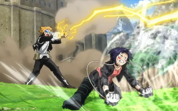 Anime My Hero Academia: You're Next My Hero Academia Denki Kaminari Kyōka Jirō HD Desktop Wallpaper | Background Image