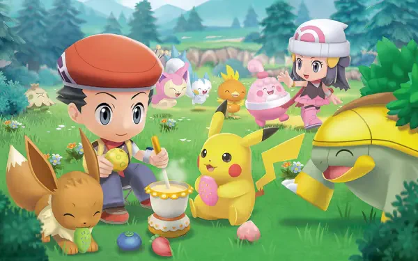 Pokémon Brilliant Diamond and Shining Pearl HD Desktop Wallpaper | Background Image