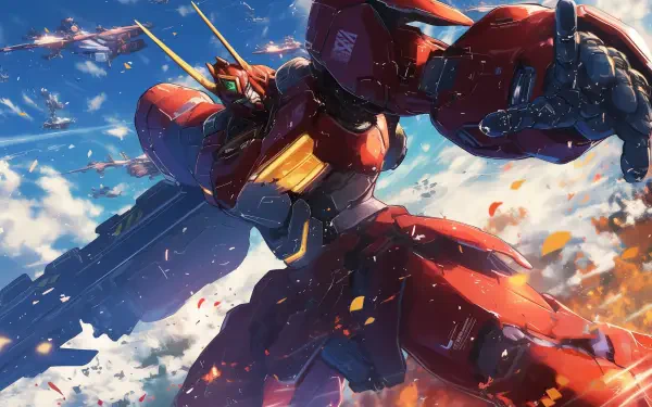 robot Anime action character HD Desktop Wallpaper | Background Image