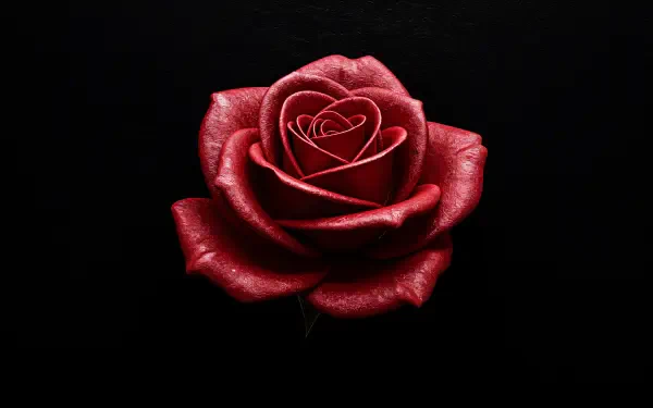 A vibrant red rose in sharp detail against a black background, captured as a 4K Ultra HD PC desktop wallpaper and background.