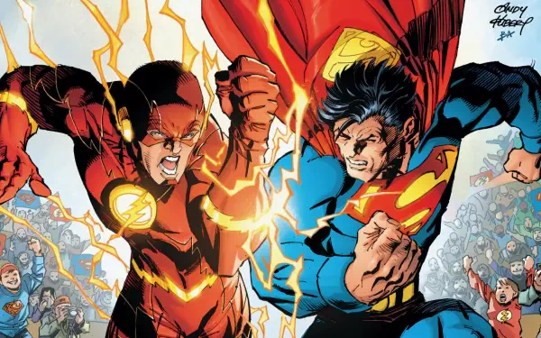 Superman: Up in the Sky HD Desktop Wallpaper | Background Image