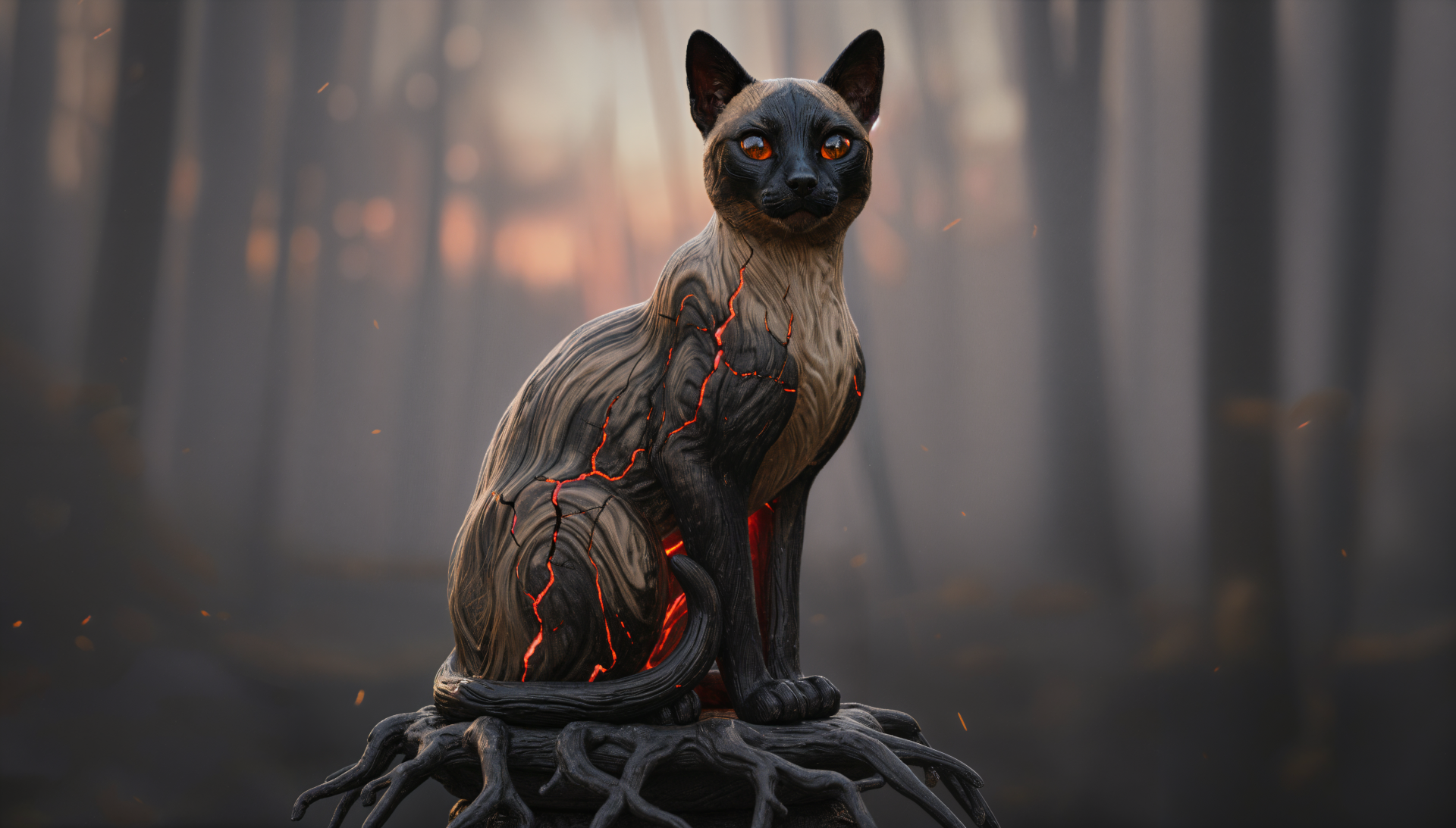 Download Siamese Cat 4k Ultra HD Wallpaper by QuantumCurator