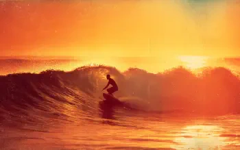 Golden Ride: Surfing the 4K Sunset Wave