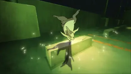 Megumi Fushiguro summoning a shikigami in a neon-green corridor, HD PC desktop wallpaper — Jujutsu Kaisen 3rd Season, Jujutsu Kaisen, Megumi Fushiguro.