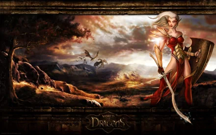 video game World Of Dragons HD Desktop Wallpaper | Background Image
