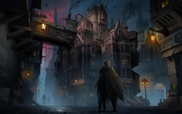 video game Mistborn town HD Desktop Wallpaper | Background Image