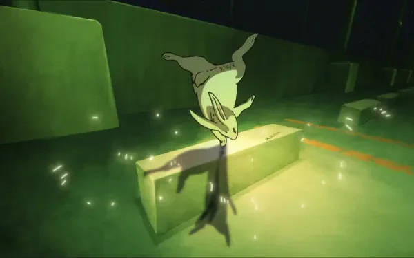 Megumi Fushiguro summoning a shikigami in a neon-green corridor, HD PC desktop wallpaper — Jujutsu Kaisen 3rd Season, Jujutsu Kaisen, Megumi Fushiguro.