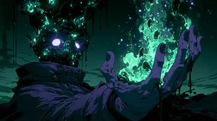 Anime dark dark anime magic spell HD Desktop Wallpaper | Background Image