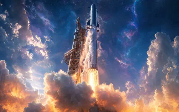 Starship (SpaceX) rocket Launch space shuttle HD Desktop Wallpaper | Background Image