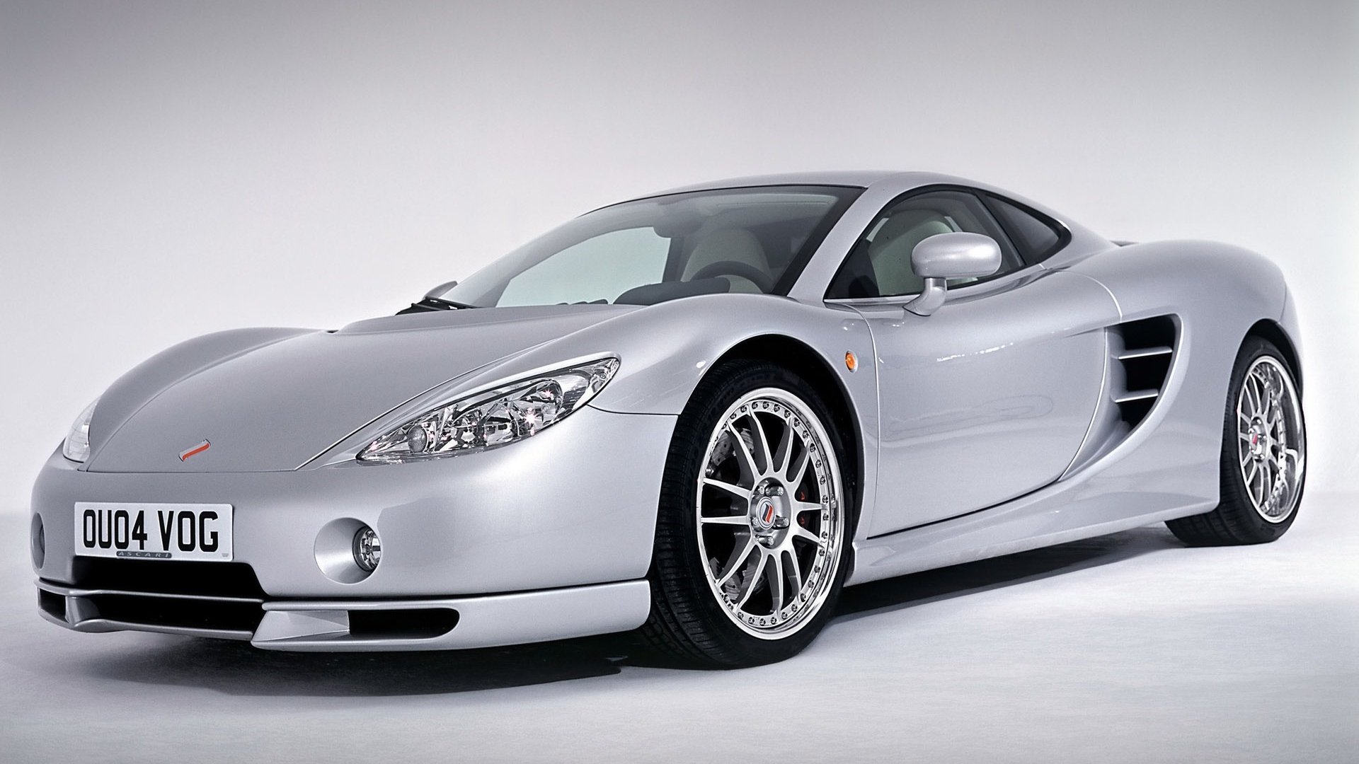 Download Silver Car Coupé Vehicle Ascari KZ1 HD Wallpaper