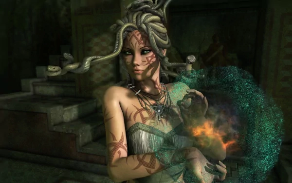 fantasy medusa HD Desktop Wallpaper | Background Image