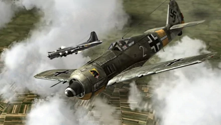  FW 190 takes on a B-17