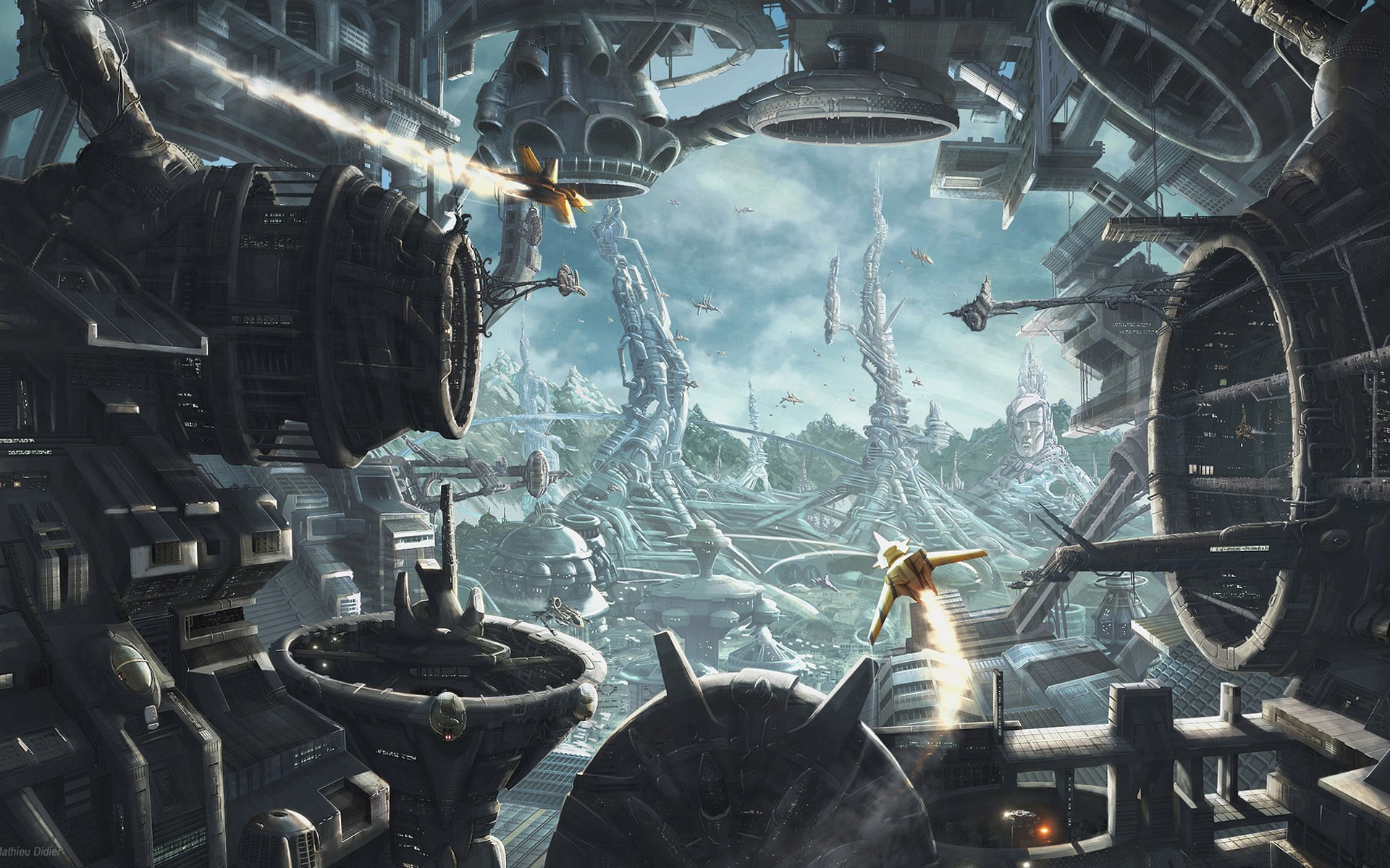 Science Fiction Ville Fond d'écran HD | Image