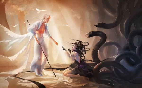 fantasy medusa HD Desktop Wallpaper | Background Image