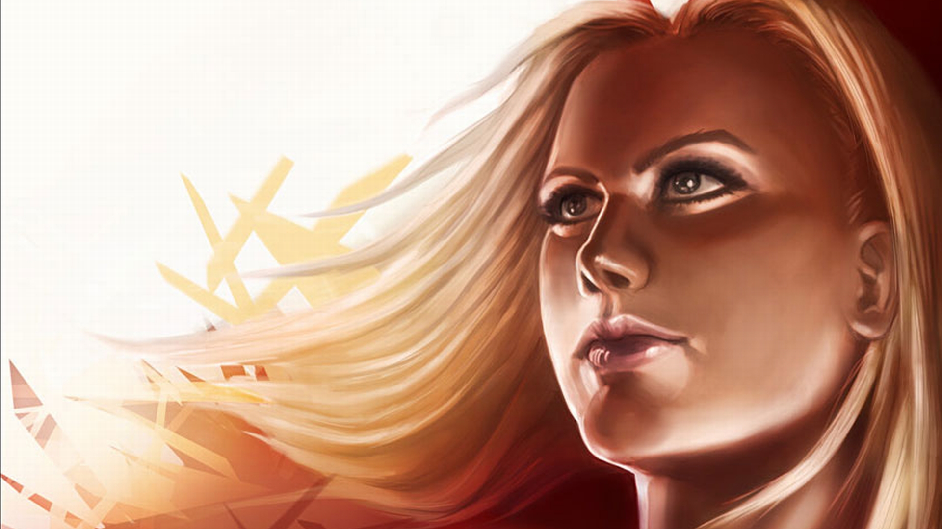 Emma Frost, the fierce X-Men character, portrayed in a captivating comics-inspired desktop wallpaper.