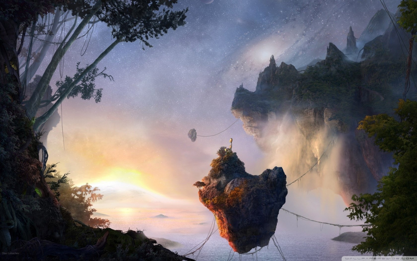 Enchanted Realms: Stunning HD Fantasy Landscape | 1680x1050 | Wallpaper ...