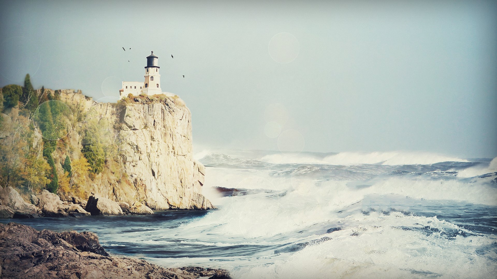 Download Man Made Lighthouse HD Wallpaper | 1920x1080 | Wallpaper Abyss