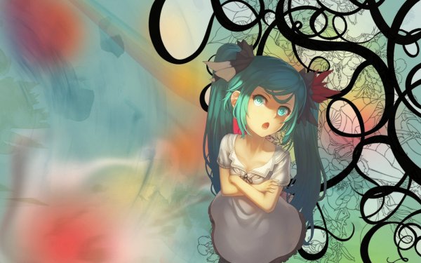 Anime Vocaloid Hatsune Miku Song Illustration HD Wallpaper | Background Image