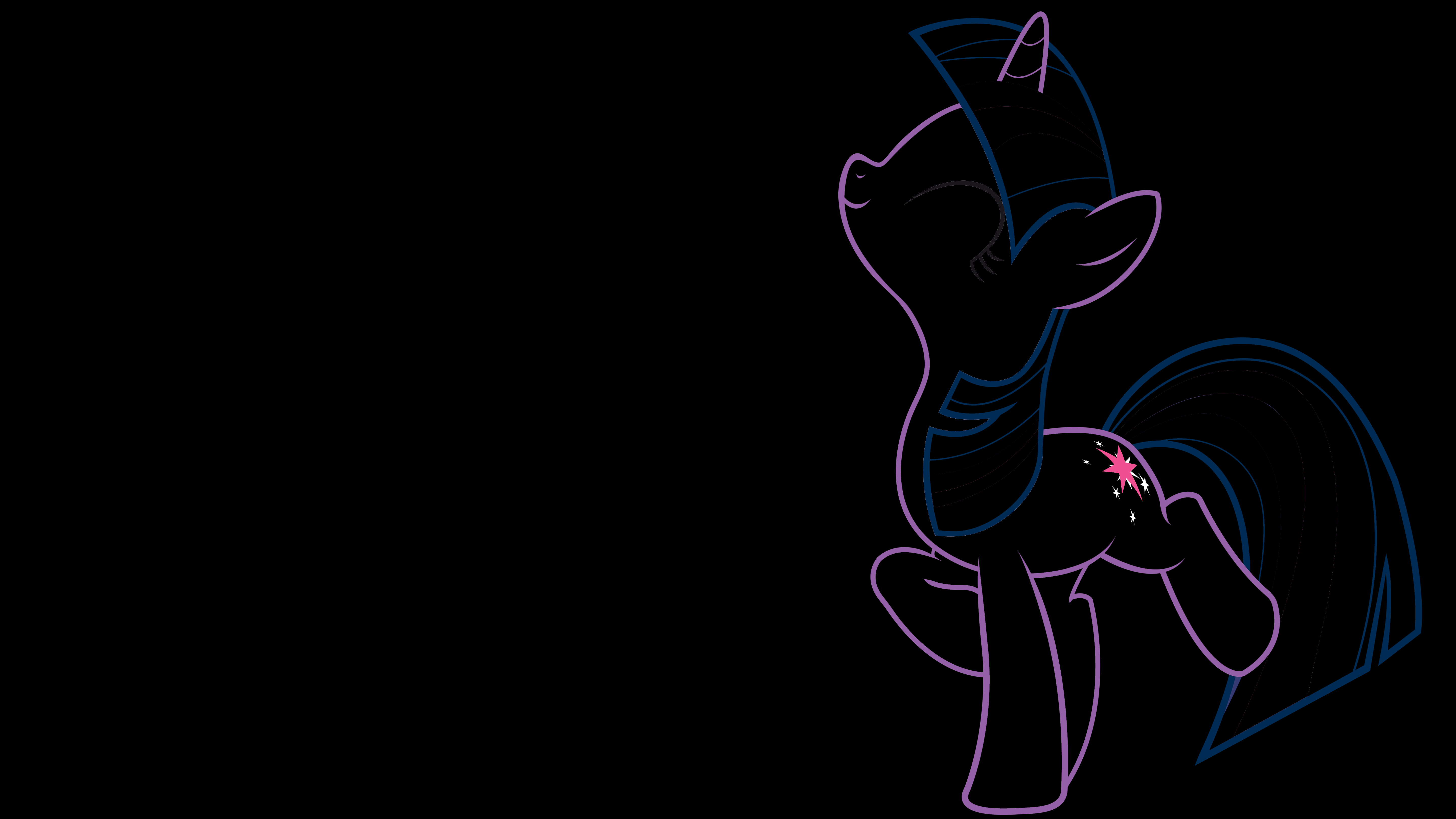 My Little Pony character Twilight Sparkle in 4K HD desktop wallpaper