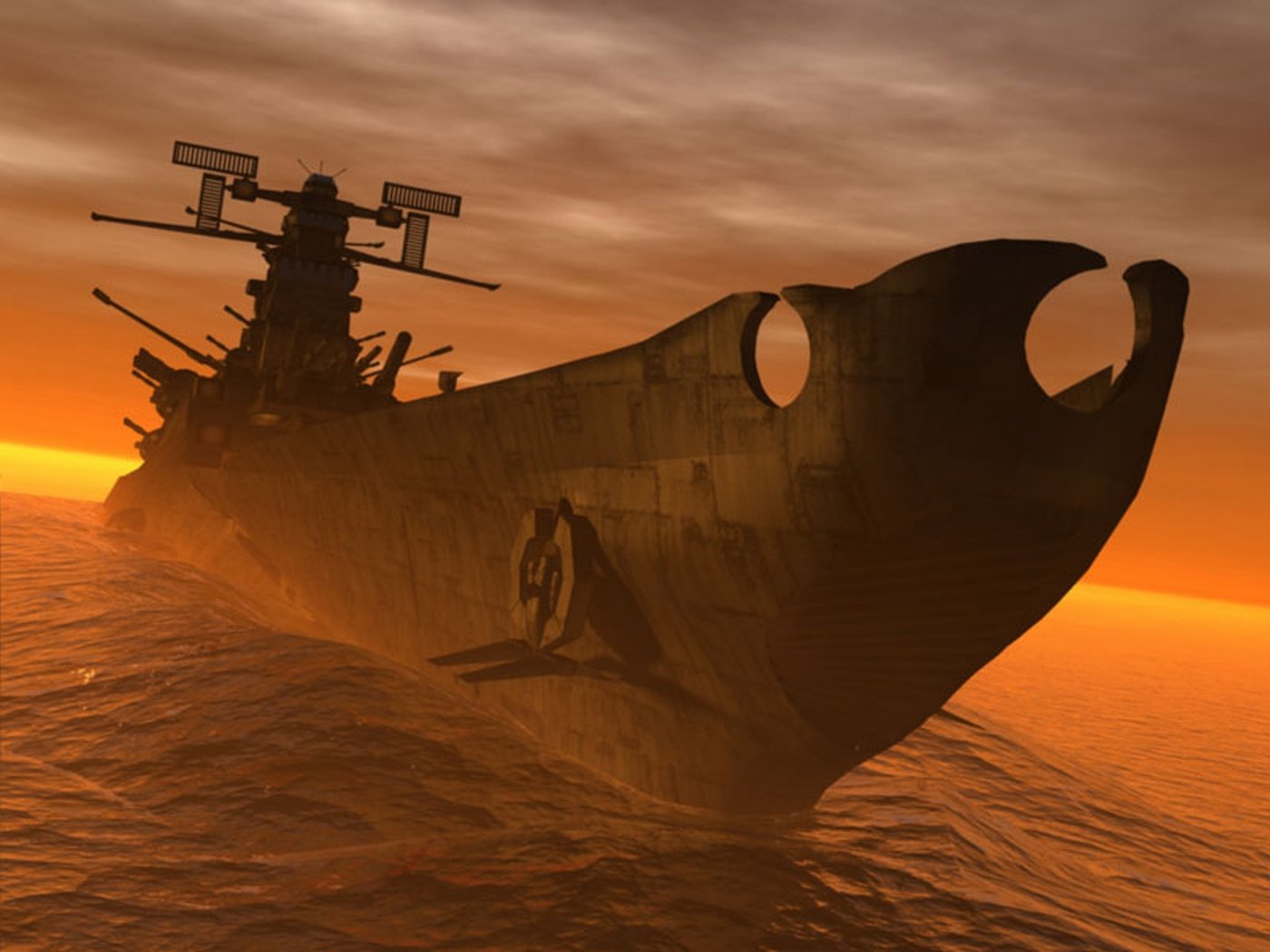 Download Sci Fi Battleship Yamato Wallpaper