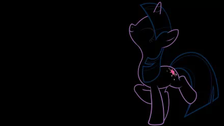 A vibrant illustration of Twilight Sparkle from My Little Pony: Friendship Is Magic, presented as a 4K Ultra HD desktop wallpaper showcasing her playful spirit against a dark background.