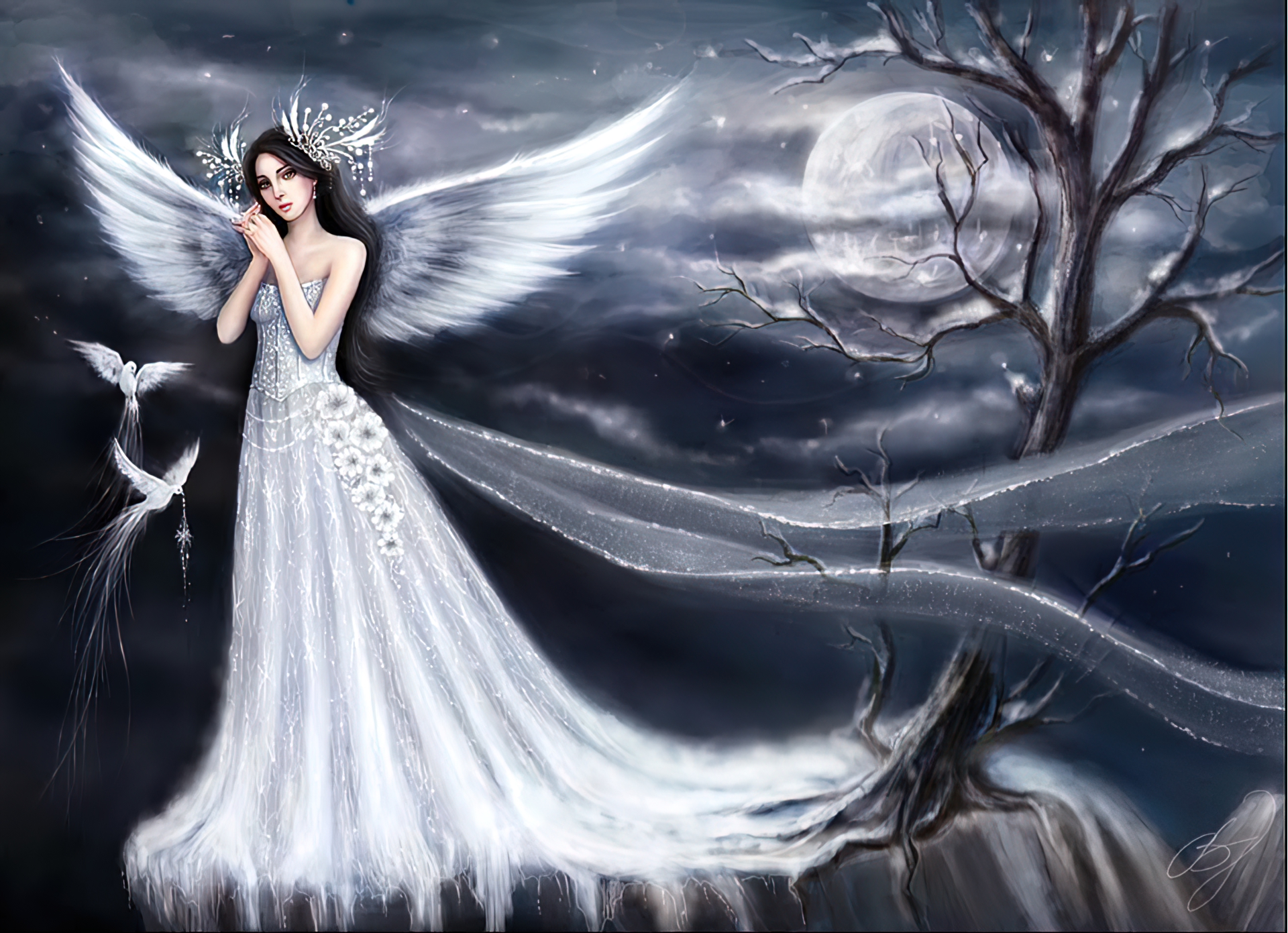 Image Divine Deablo image beautiful image beautiful image beautiful image beautiful - Divine Dreams: A Fantasy Angel HD Wallpaper