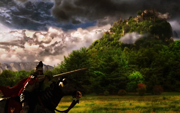 castle fantasy knight video game Knights Of Honor HD Desktop Wallpaper | Background Image