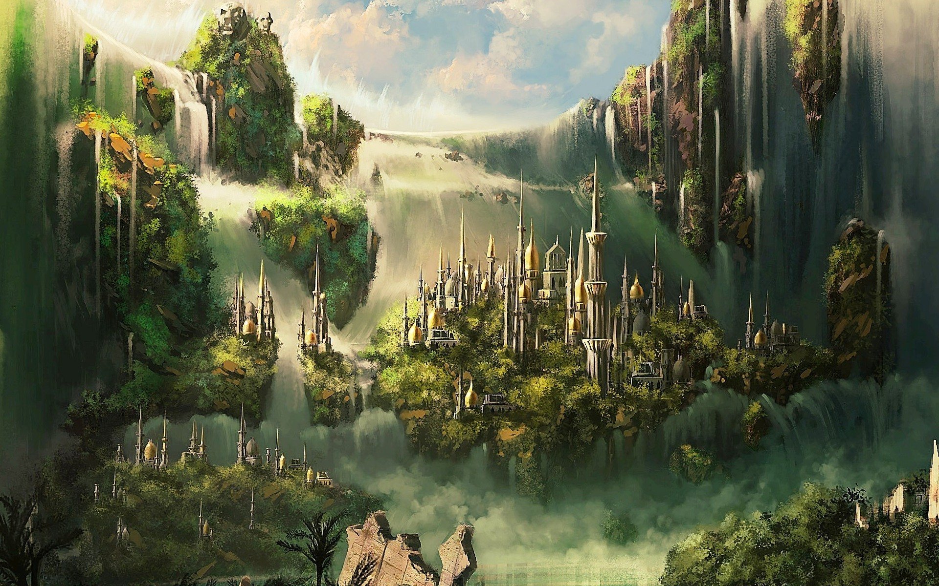 Fantasy City HD Wallpaper