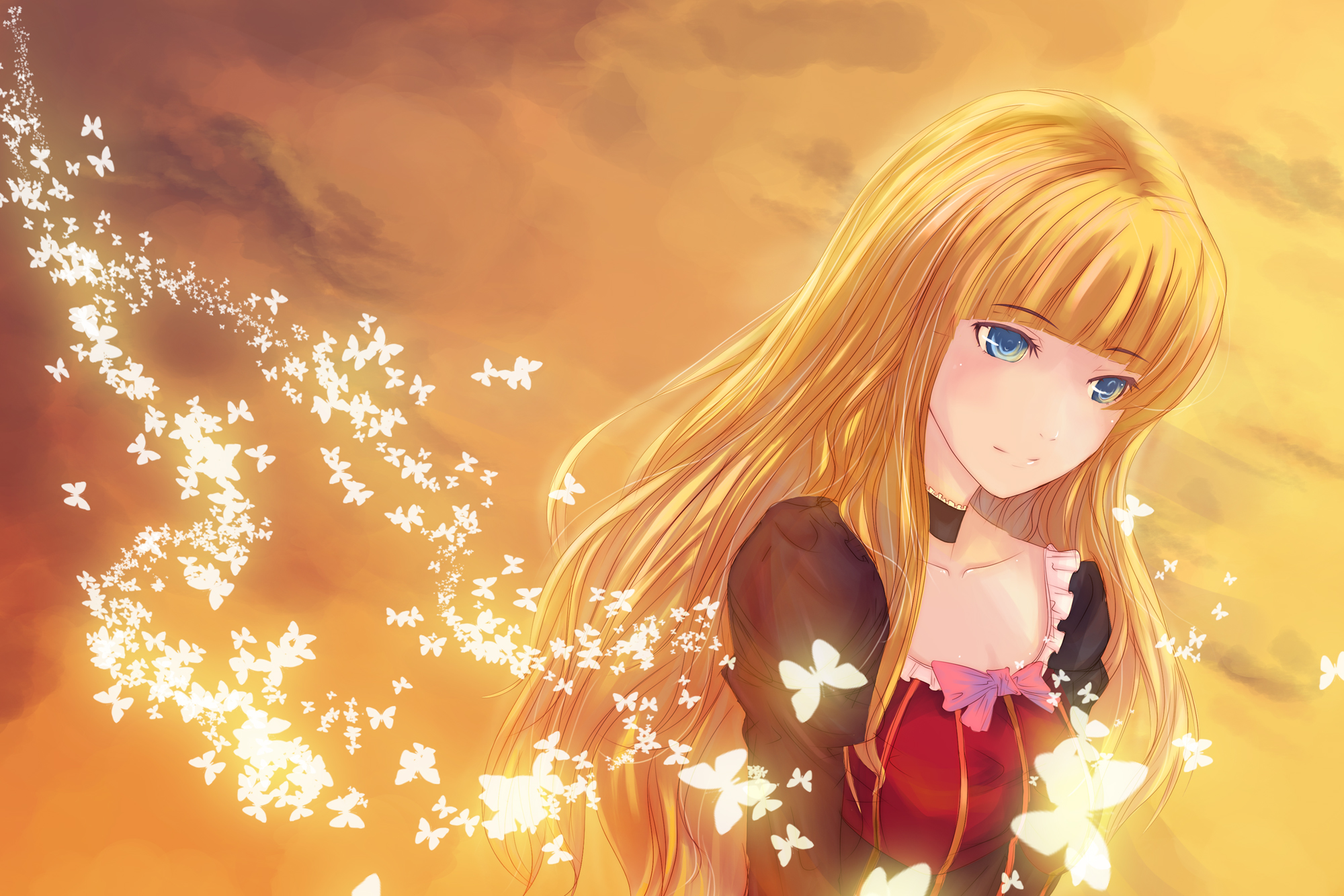 Youthful anime character in Umineko: When They Cry desktop wallpaper.