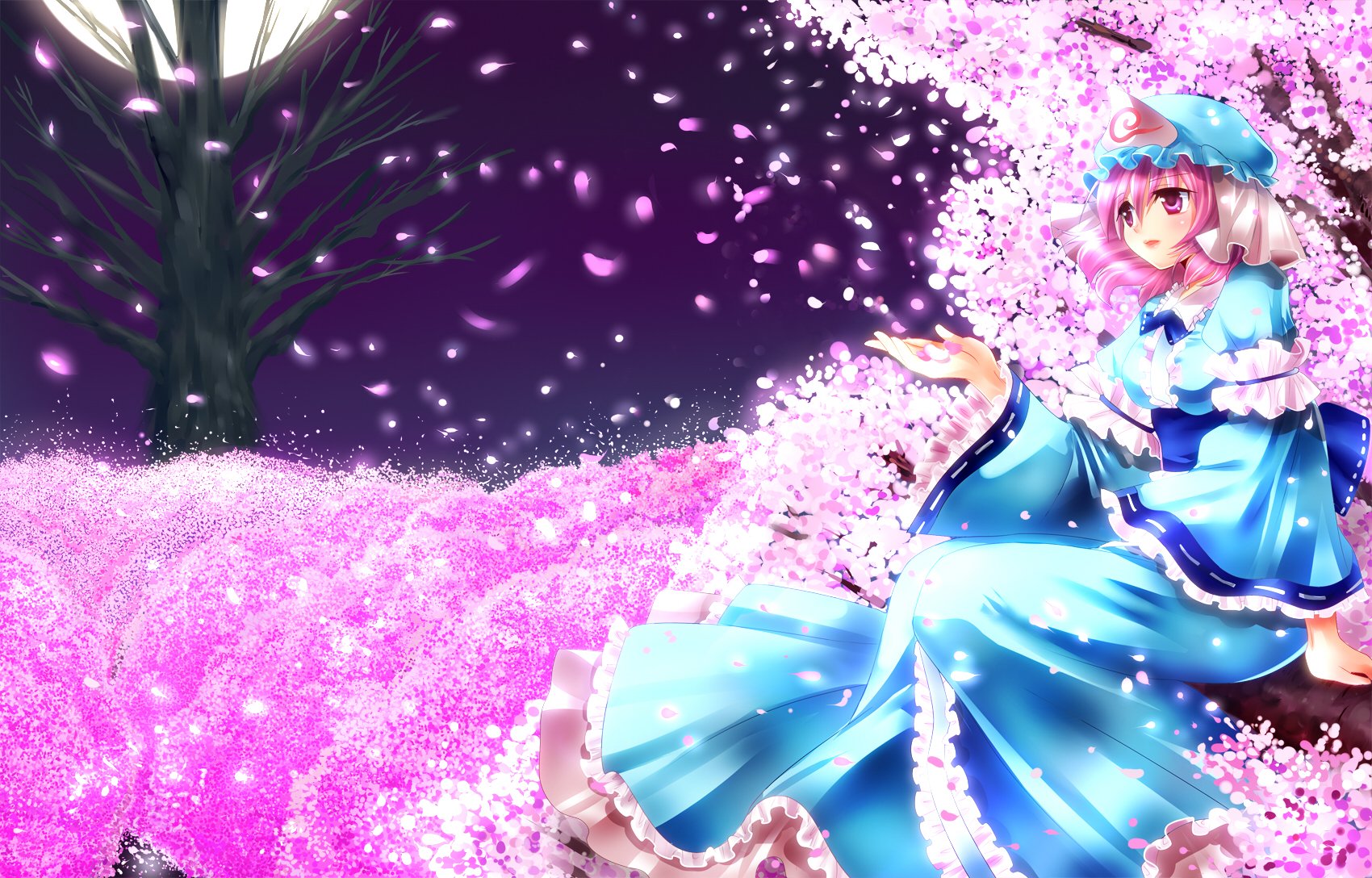 Download Yuyuko Saigyouji Anime Touhou Wallpaper