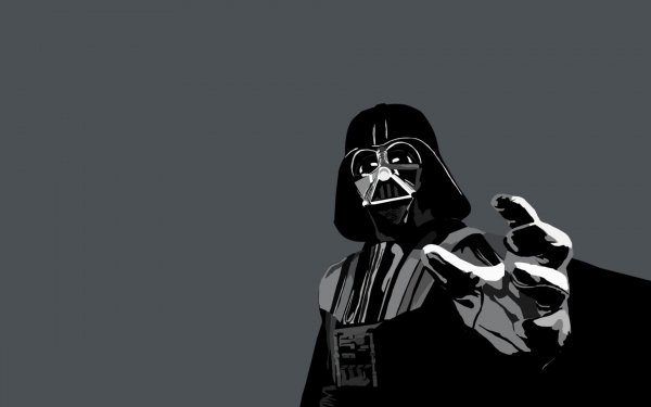 Film Star Wars Darth Vader Vecteur Gris Noir Fond d'écran HD | Image
