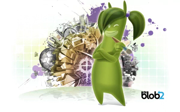 video game De Blob 2 HD Desktop Wallpaper | Background Image