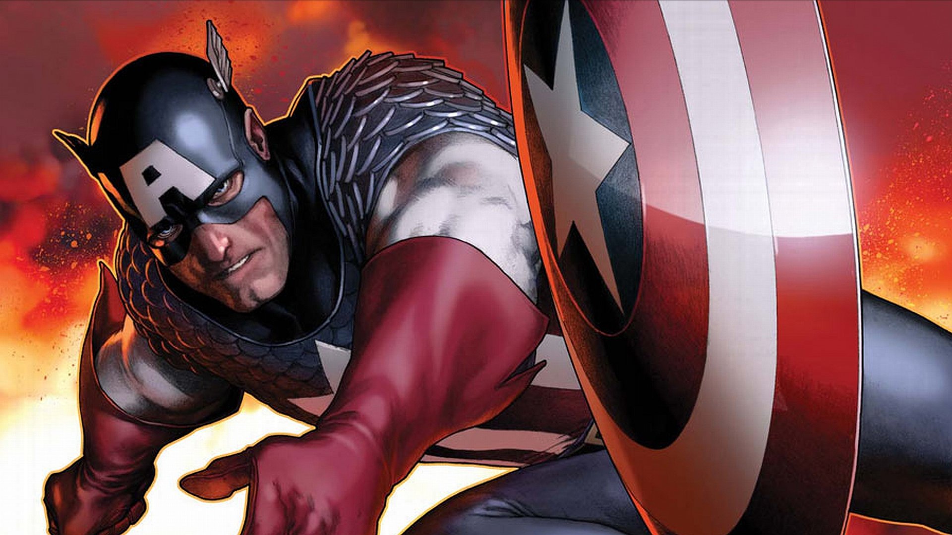 Download Comic Captain America HD Wallpaper