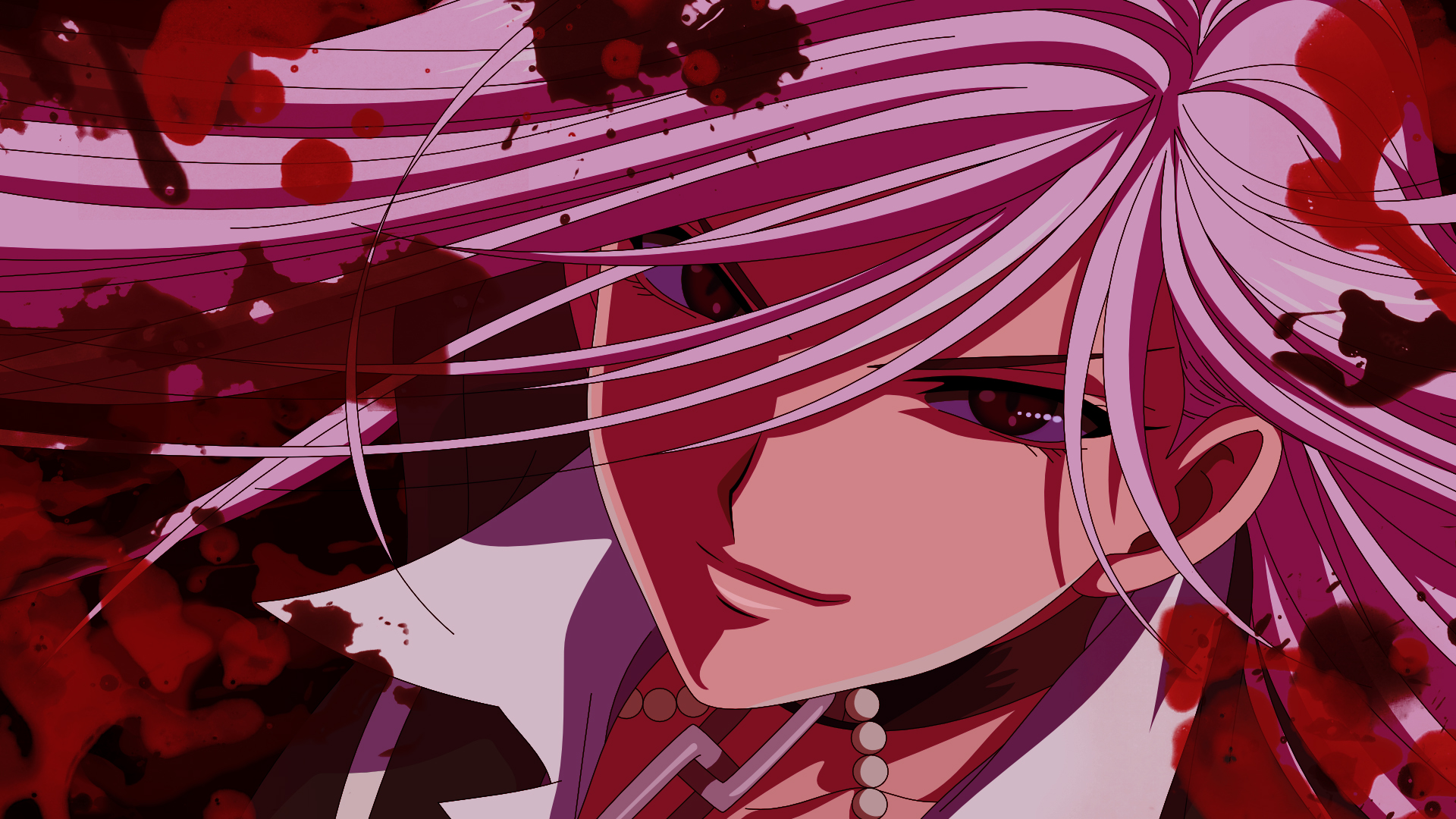 Anime character Moka Akashiya from Rosario + Vampire desktop wallpaper