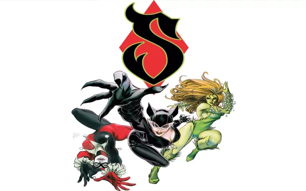 Poison Ivy Harley Quinn Comic Gotham City Sirens HD Desktop Wallpaper | Background Image