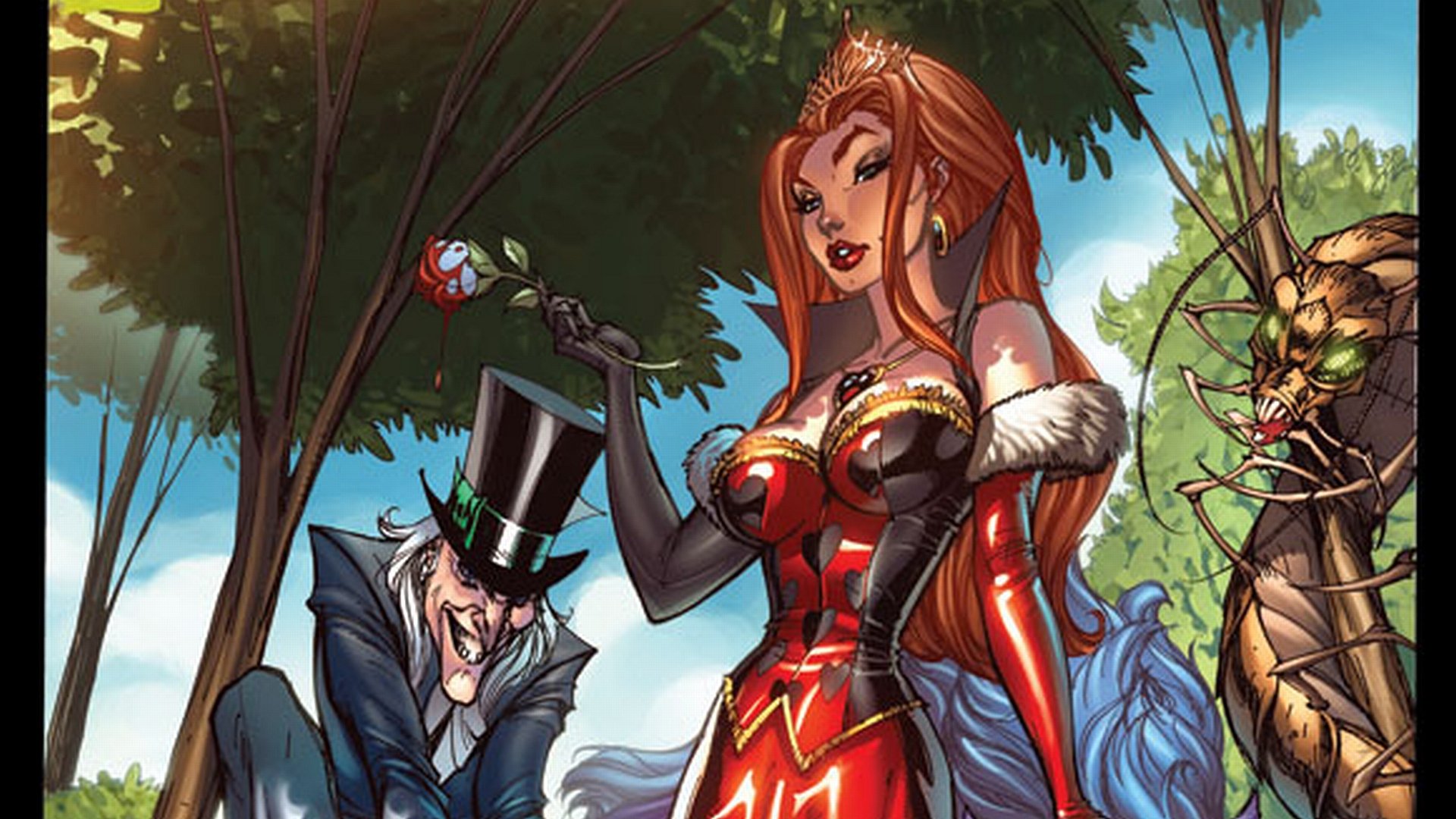 Download Comic Escape To Wonderland HD Wallpaper
