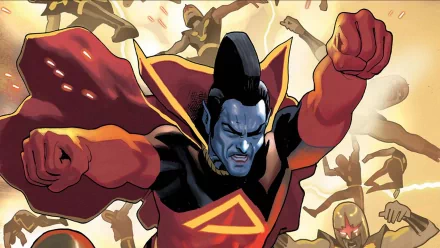 HD PC desktop wallpaper featuring Marvel Comics characters Nova and Gladiator in dynamic action poses with a comic-style background.