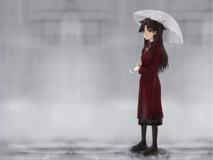 Rin Tohsaka Anime Fate/Stay Night HD Desktop Wallpaper | Background Image